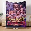 Wrestlemania Customize Text Blanket Lightweight Customizable Blanket Warmthful Decor Perfect for Livingroom Seaside Bed Chair Ideal for All Seasons