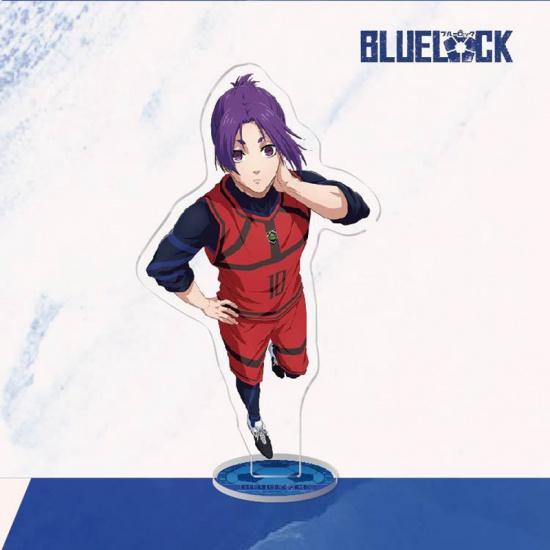 Модель подставки с синим замком, брелок для ключей Isagi Yoichi Bachira Meguru Kira Ryosuke Chigiri Hyoma, украшение для стоящего знака