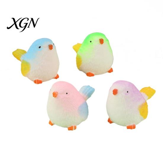 TPR Squeeze Ball Simulated Bird Toy Anxiety Relief Sparrow Sensory Fidget Stress Slow Rising Office Workers Relaxation Portable