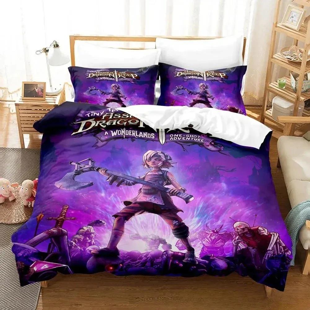 Game Tiny Tina's Wonderlands Bedding Set Single Twin Full Queen King Size Bed Set Adult Kid Bedroom Duvet Cover Sets Anime