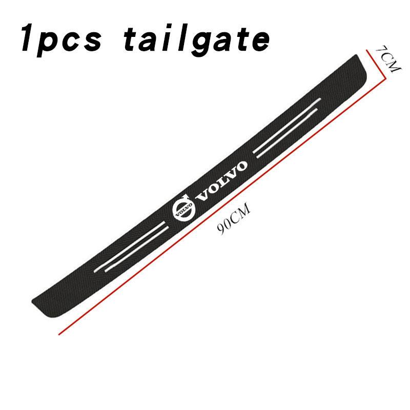 Car Door Sill Sticker Carbon Fiber Threshold Side Anti Scratch Tape for Volvo RDESIGN S60 S90 XC40 XC60 XC90 AWD Car Accessories