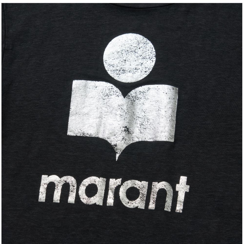 ISabelle Marant TS0001fb A1n10e 01bk Zewel Zewell Льняная Женская S Футболка с коротким рукавом
