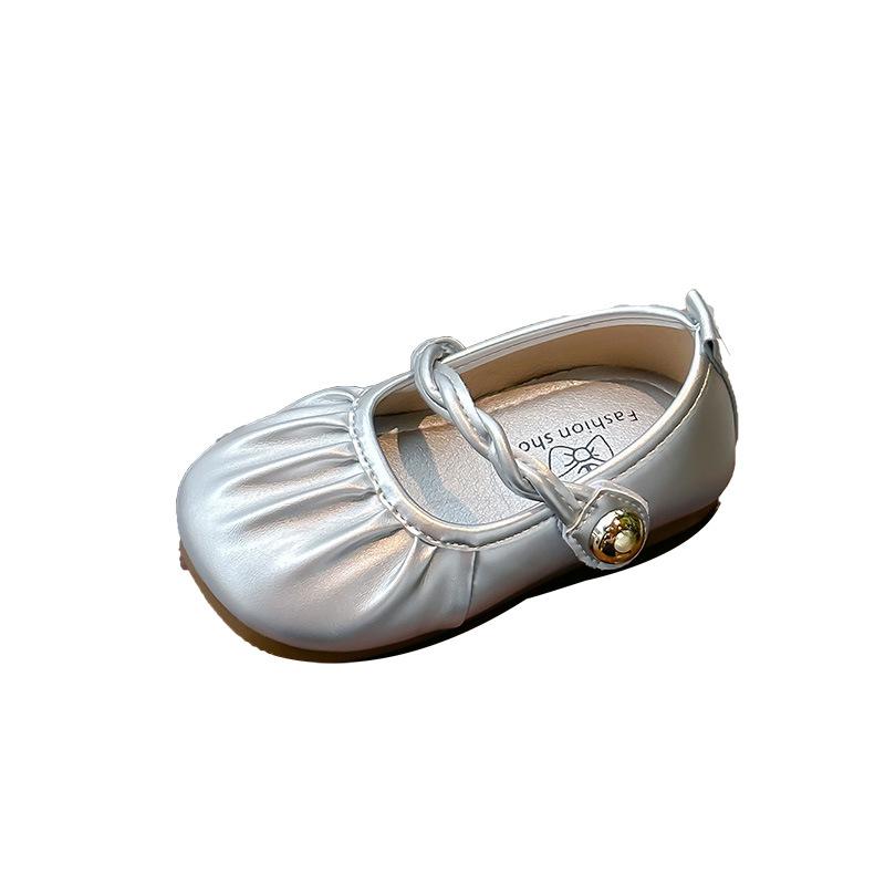 Girls' small leather shoes2026New Spring and Autumn Soft Leather Shoes for Little Girls, Princess Shoes with Soft Soles for Older Children