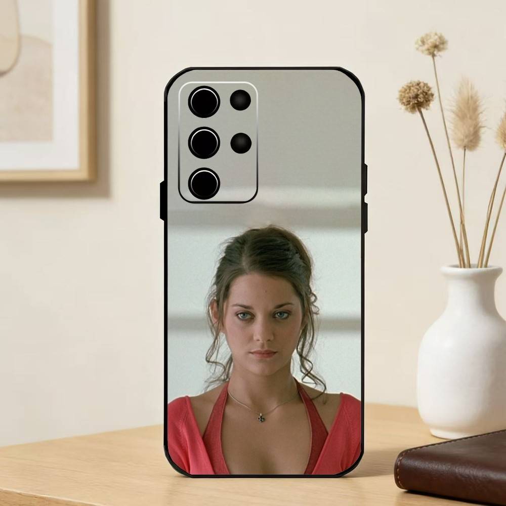 Actor M-Marion C-Cotillard Phone Case For Samsung S25,24,23,22,30,21,10,9,Ultra,Plus,FE 5G Black Soft Case