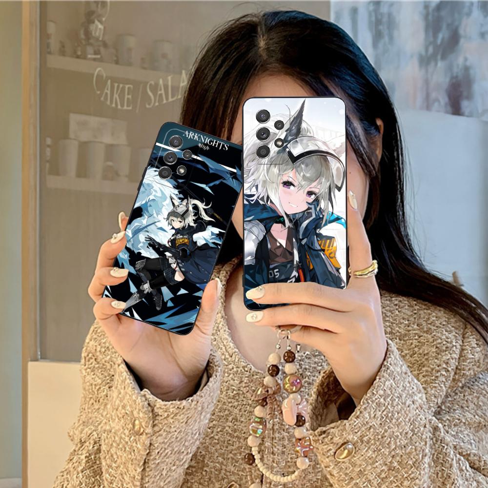 Arknights Grani Матовый ТПУ Чехол для Мобильного Телефона для Samsung Galaxy M55 54 42 35 34 33 32 23 22 15 14 13 12 F55 5G Цветной Чехол