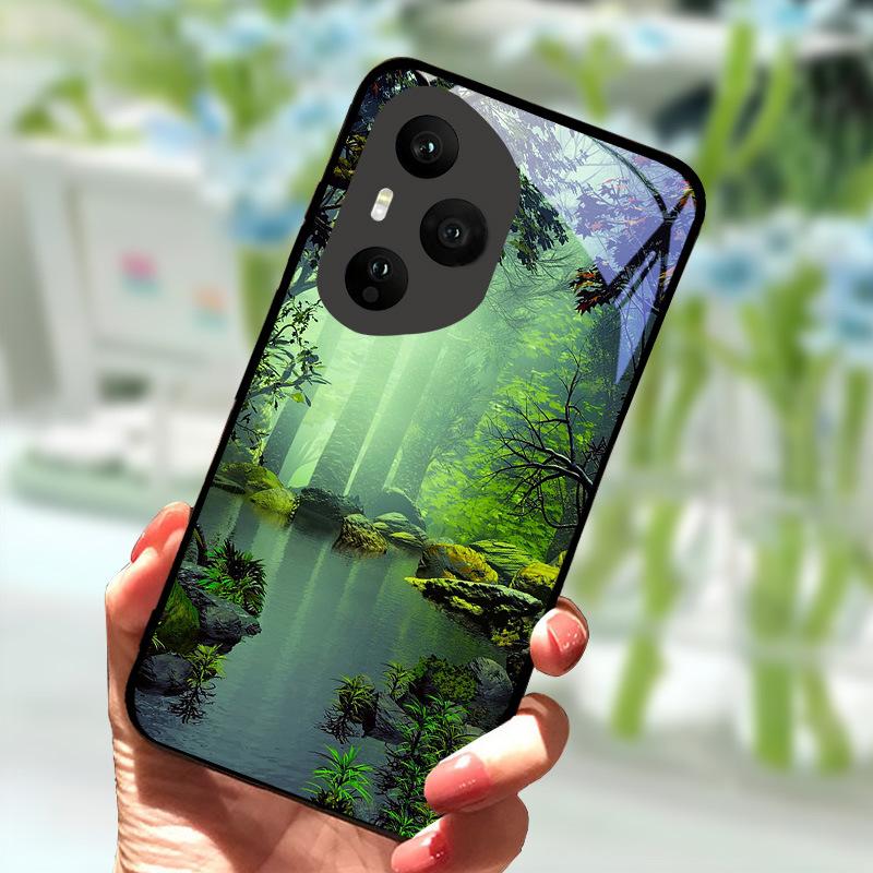 Чехол для Honor 400 Pro 5G Роскошный Закаленное Стекло Противоударный Чехол Для Honor400 Pro 400Pro Задняя Панель Телефона Ударопрочный Fundas Capa