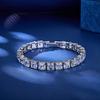 White Square Zircon Mystic Cubic Zirconia Women Tennis Bracelets Bangles