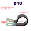 Carbon Steel Galvanized Single Pipe Clip Anti Vibration Anti Slip Insulation Flame Retardant Wire Harness Clamp Thread Lock3