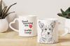 Pembroke Welsh Corgi - cup with a dog, adorable cup with a heart-shaped handle, universal gift from the Art-Dog brand