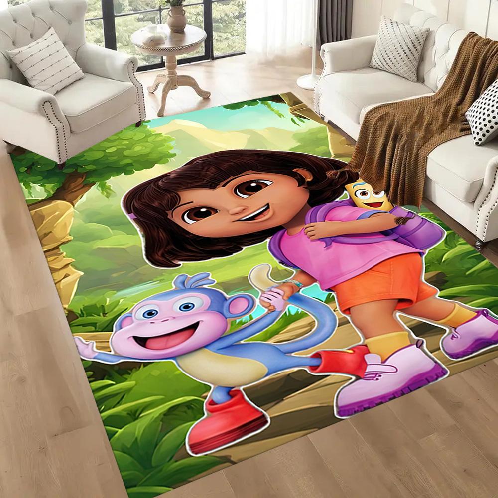 Dora Explorer Floor Rug Office Rug Perfect for Study room Kitchen Bedrooms Foyer Antislip Carpet Office home decor Spiritual Gift