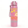 1PC Friends Vacation Palm Tree Summer Print 750ml Color Plastic Sports Water Bottle Leakproof Flip Straw Lid Suitable for Sports Office Home Use