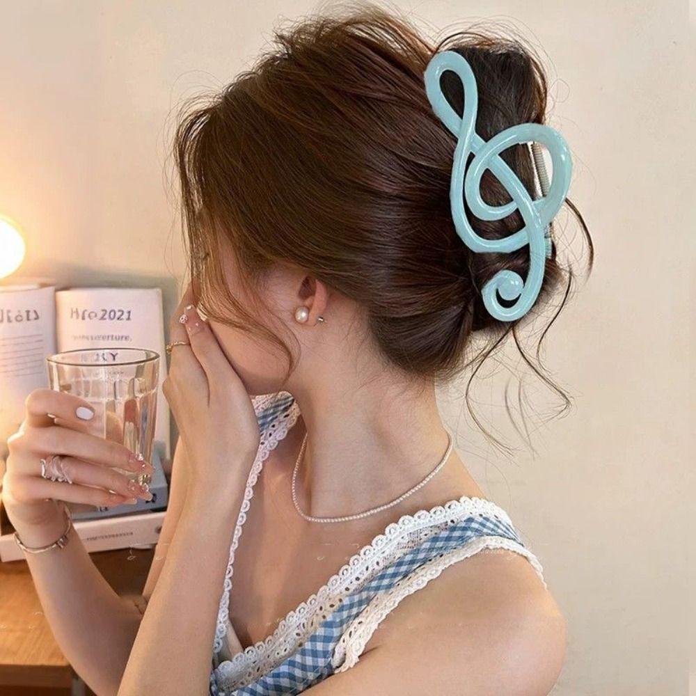 Hairpin Mobiu Hair Clip Extra Large Plastic Grab Clip Creative Large Size Shark Clip Female