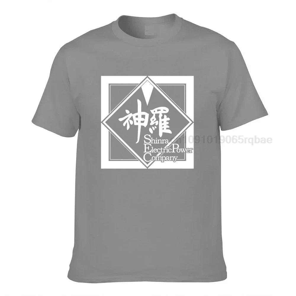 Final Fantasy Shinra Powering Midgar Unisexs T Shirts Ff7 Video Game Strife Shinra Chocobo Tees Short Sleeve Tshirts Pure Cotton