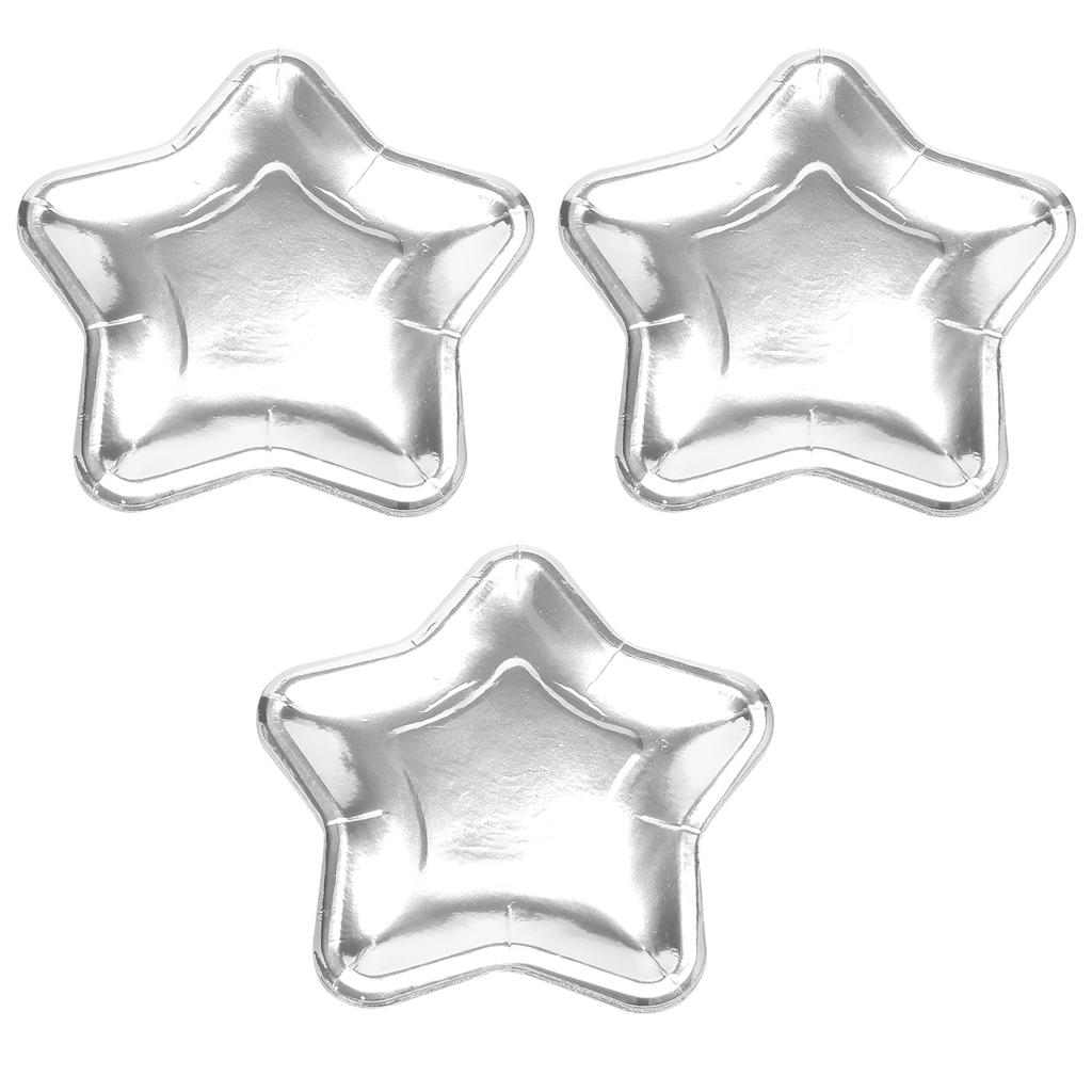 M-Modern-30Pcs Star Shaped Paper Plates Gold Disposable Party Plate Pentagram Dinnerware Plate For Tableware Supplies