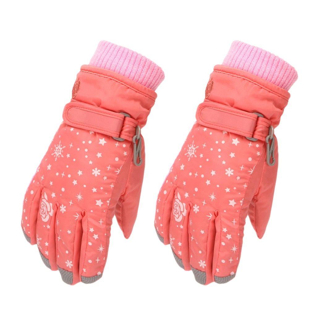 Snow Snowboard Waterproof Ski Kids Cycling Gloves Outdoor Sports Mittens Children Skiing Gloves