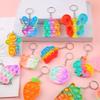 Rainbow Bubble Pop Toy Keychain - Creative Stress Relief for Kids