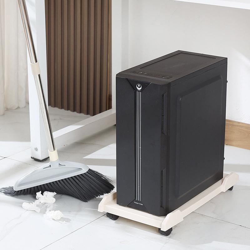 Компьютерная стойка, регулируемая мобильная подставка для процессора, игровой корпус для ПК с 4 колесиками, подходит для большинства ПК, подставка для компьютера под столом