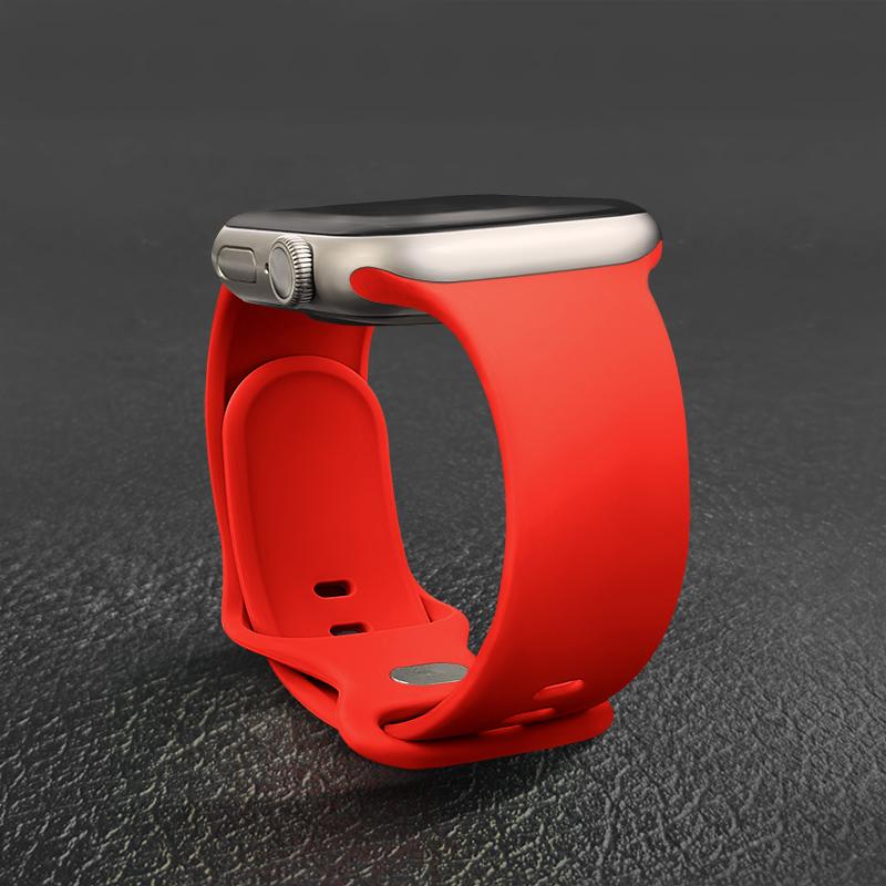 Спортивный силиконовый ремешок для Apple Watch Bands 44мм 46мм 42мм 45мм 41мм 49 40мм Ремешок Браслет iWatch series 10 11 9 8 7 ultra 3 SE