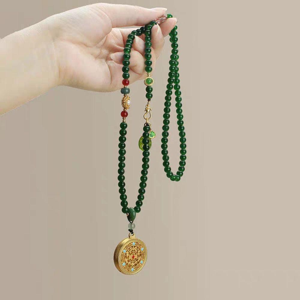 Счастливый мешочек Жемчужные бусы Изысканная винтажная цепочка для свитера Ципао