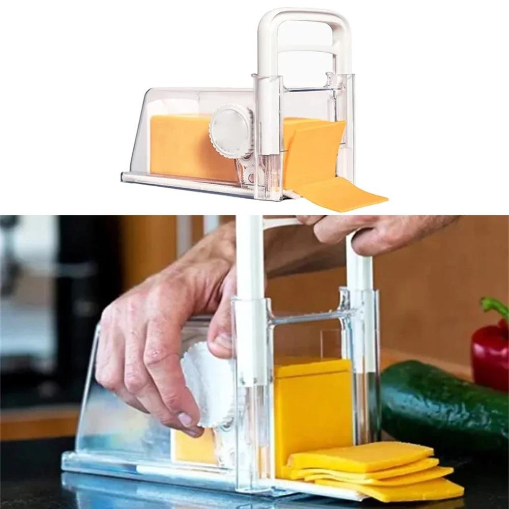 Plastic Cheese  Slicer with 3 Metal Blade Cheese Grater Butter Box Cheese Chopper  Bread
