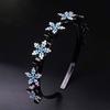 Elegant Women Pearl Hair Hoop Sweet Rhinestone Bangs Clip Headband Hair Bands with Clips  Gifts