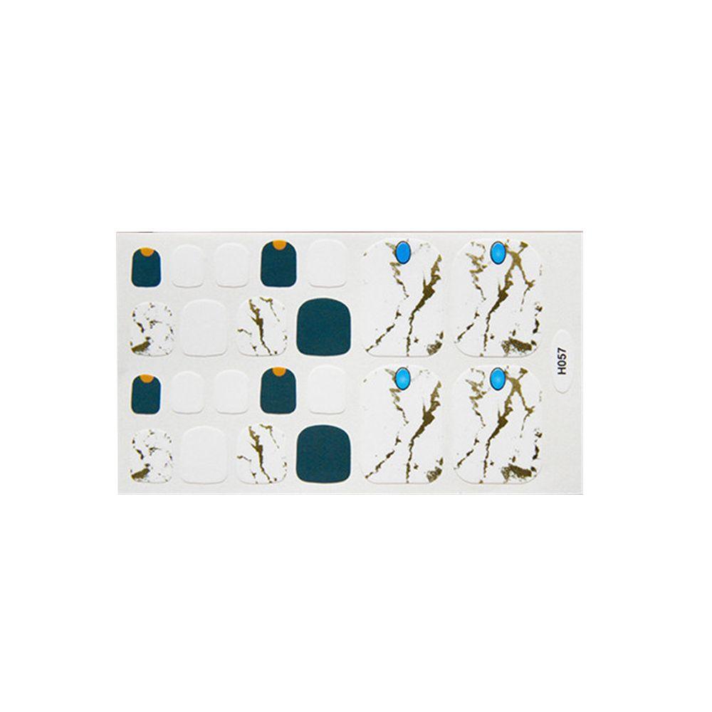 Full Cover for Nails Toe Nail Art Toe Nail Wraps Fake Nails Stickers Nail Strips Toe Nail Stickers