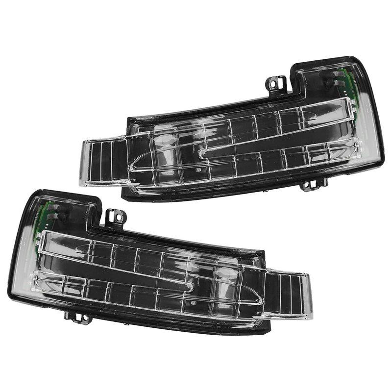 1 Pair Front Left & Right Side Mirror Turn Signal Light Lamp Fit for Mercedes-Benz W166 W463 X164 X166 1668200121 1668200221