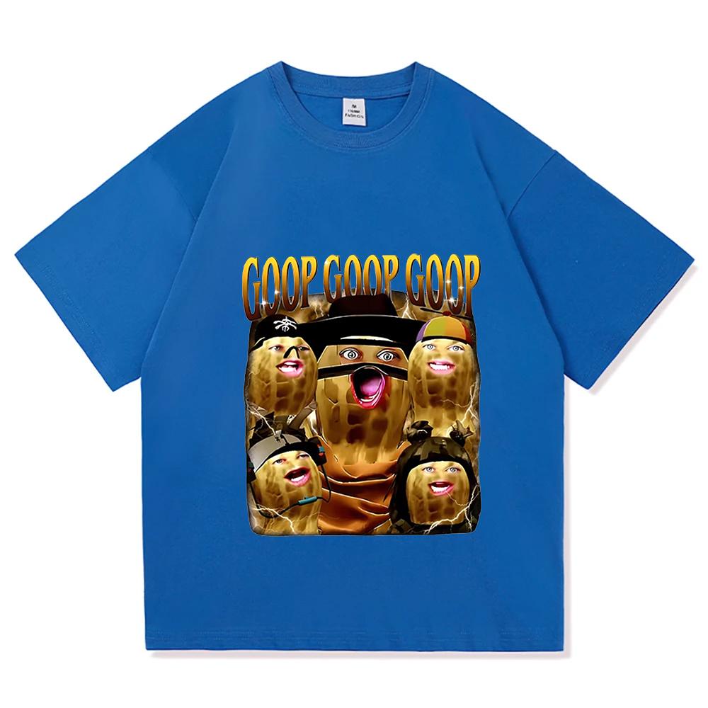 Goop Goop Goop Игровые футболки Arc Raiders Унисекс Уличная одежда Хип-хоп Унисекс Уличная одежда Хлопковая футболка с коротким рукавом Мужская Свободные футболки