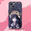 Чехол для телефона Ado Kyogen X Uta для iPhone 16,15,14,13,12,11 Plus,Pro Max,XS,X,XR,SE,Mini,8,7, Мягкий силиконовый черный чехол