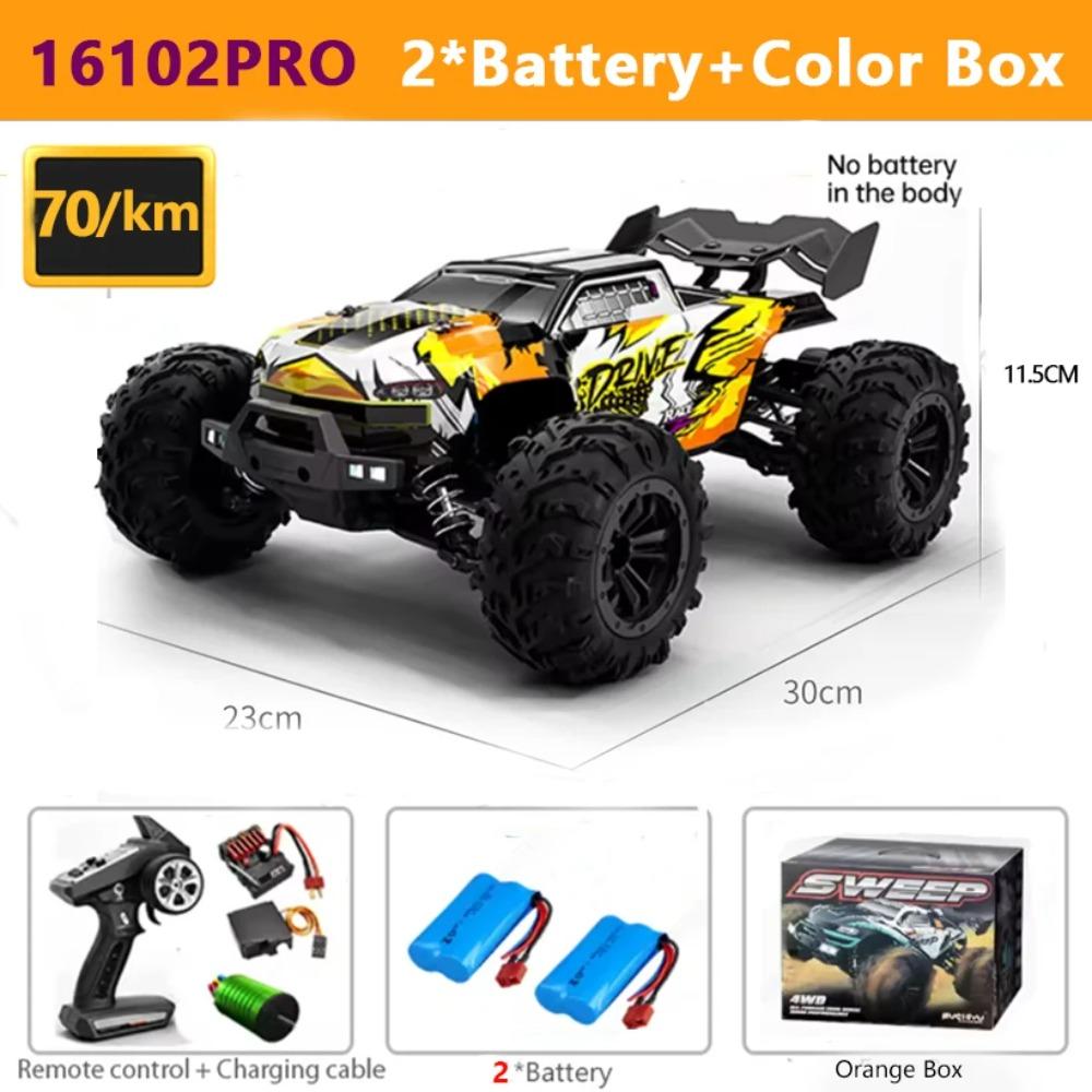 SCY 1:16 4WD Радиоуправляемая Машина 70 км/ч Или 50 км/ч Со Светодиодной Подсветкой 2.4G Пульт Дистанционного Управления Машины Высокоскоростной Дрифт Монстр 4x4 Грузовик для Детей Подарок