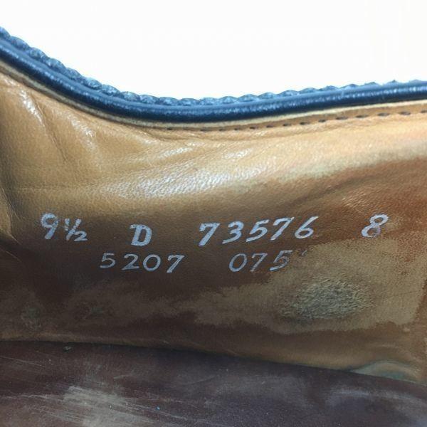Allen Edmonds Sanford Винтажные туфли с мыском черные размер 9.5D 27.027.5 мужские(ИСПОЛЬЗОВАЛ)