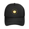 Эмблема Сальвадора Из Желтого Золота На Черном Фоне Сетчатые Бейсболки Snapback Бейсбольные Кепки Кепки Для Мужчин И Женщин