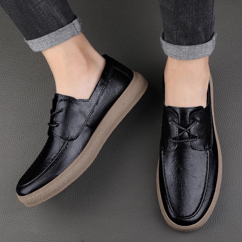 Genuine Leather Men Shoes Trend Comfortable Casual Shoes Moccasins Men Flats Shoes