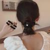 South Korea Crystal Textured Hair Rope - Cylindrical Ponytail Ring for Ladies