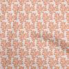 oneOone Cotton Flex Dark Peach Fabric Asian Block Diy Clothing Quilting Fabric Print Fabric By Yard 40 Inch