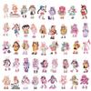 50Pcs Beautiful Girl Stickers Fashion Cartoon Diy Skateboard Phone Case Laptop Waterproof Cool Funny Sticker Decals Toy