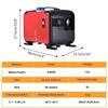 12V/24V/220V Air Diesel Heater 5KW Diesel Parking Heater LCD Switch Diesel Heater Muffler for RV Motorhome Trailer Trucks Boats