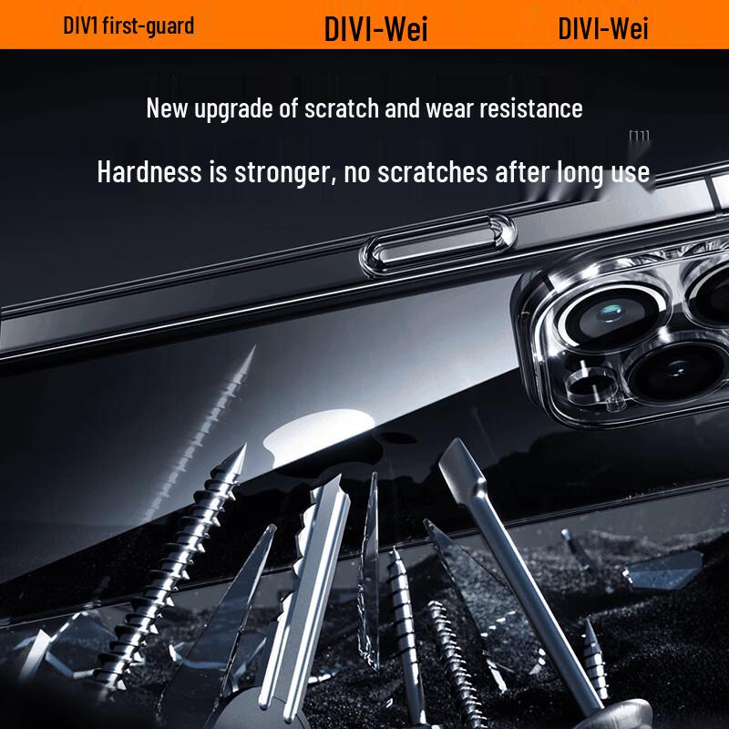 DIVI Ультратонкий прозрачный чехол для iPhone, не желтеющий