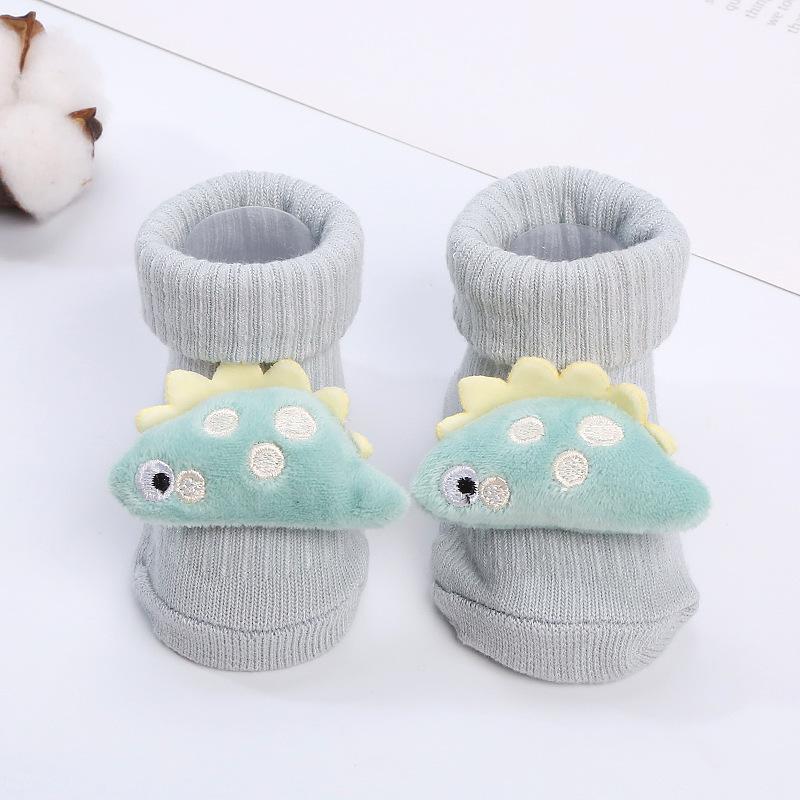 Новые милые детские носки с 3D куклами из мультфильмов, мягкие хлопковые носки для новорожденных, носки для маленьких девочек и мальчиков, вязаные носки для малышей