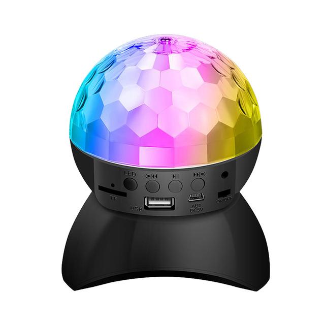 Светодиодный светильник Bluetooth-динамик Беспроводной диско-шар огни USB Перезаряжаемая музыка Ночные огни Громкоговоритель для КТВ Вечеринка Свадьба