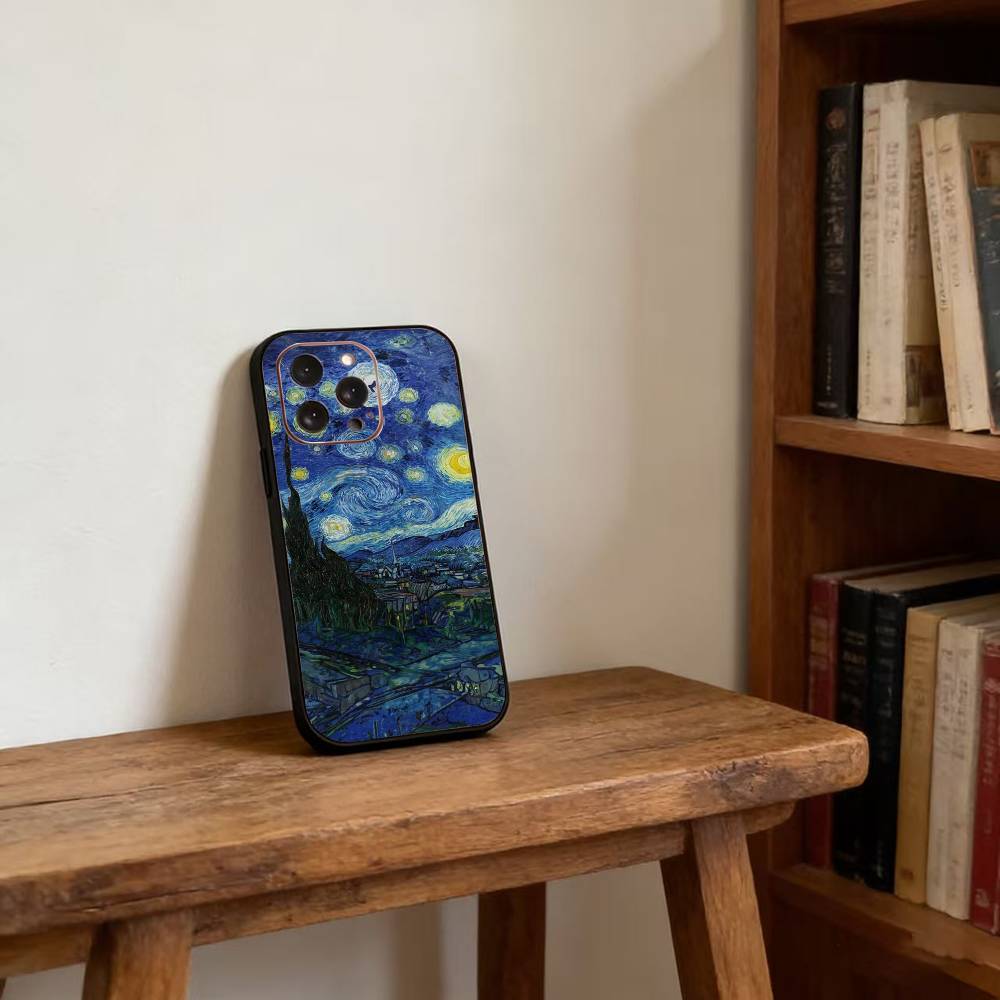 Чехол для телефона Van Gogh Starry Sunflowers Для iPhone17,16,15,14,13,12,11 Plus,Pro Магнитный Для Magsafe Беспроводной Зарядки