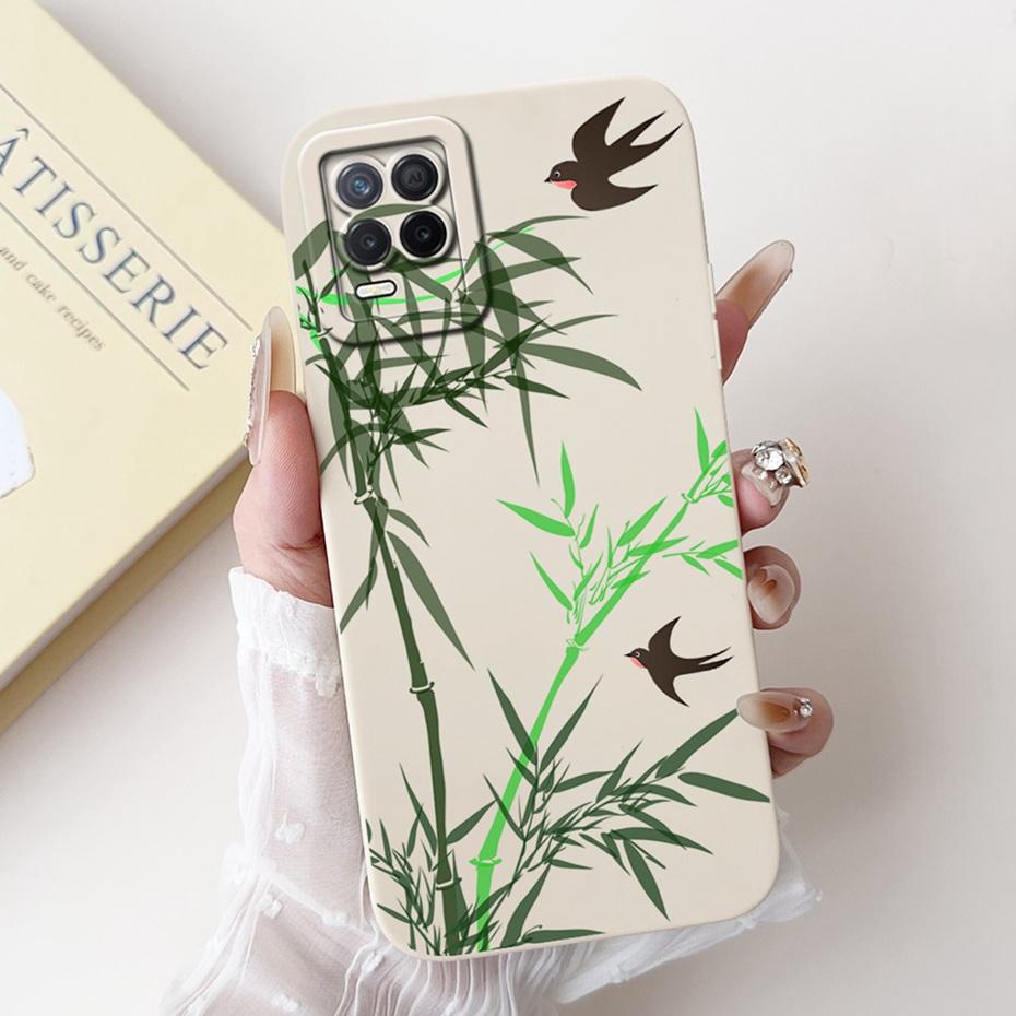 For Realme 8 5G Beautiful Butterfly Floral Printed Phone Case For Realme V13 5G Realme8 RMX3241 Soft Silicone Jelly Cases