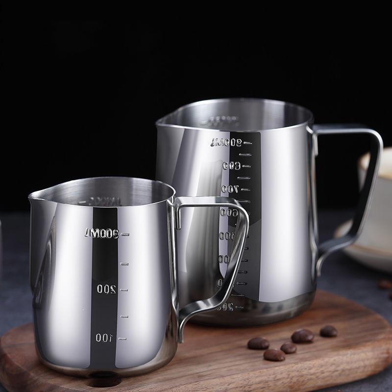 Кувшин для вспенивания молока и кофе из нержавеющей стали 304, специализированная классическая кофеварка для латте, капучино, крема, паровая чашка для вспенивания