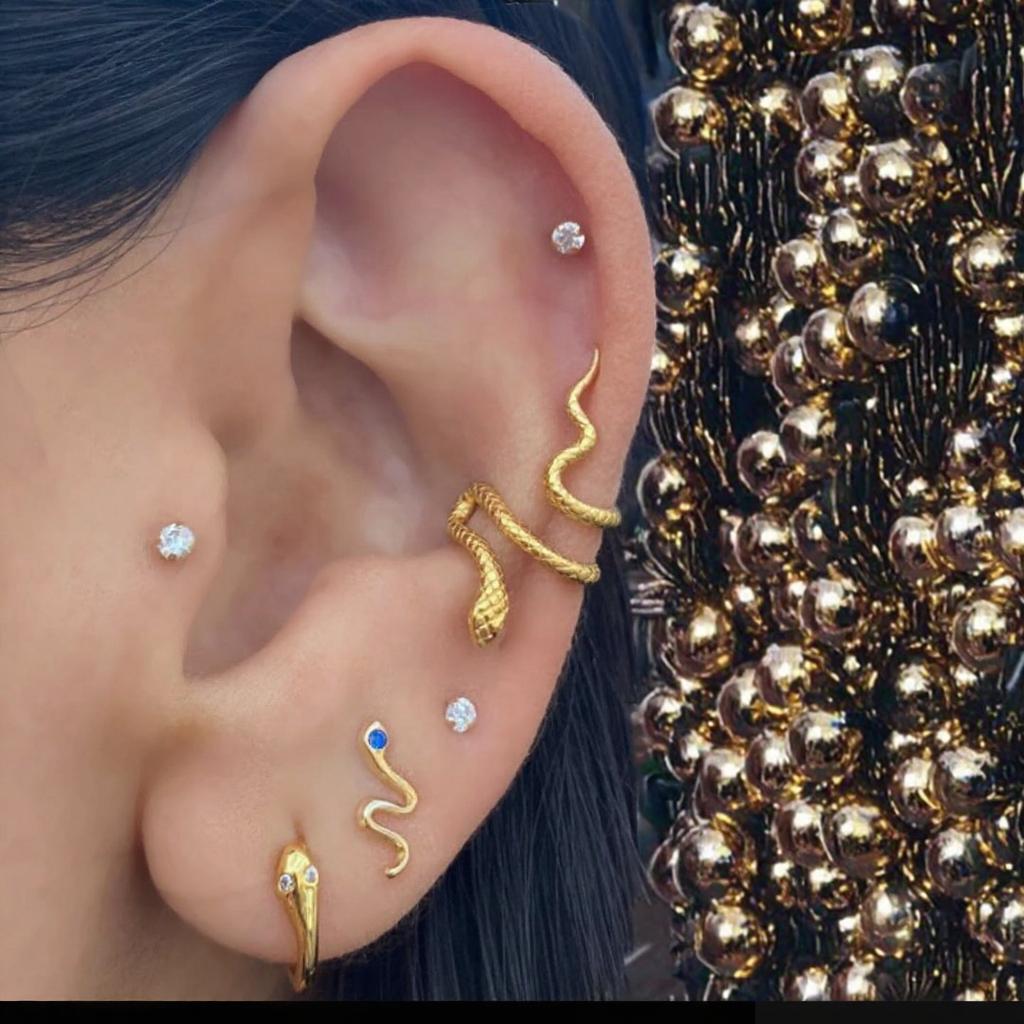 Small Batch Custom Service Brass Gold Plated Animal Stud Earrings Modern Style Ear Jewelry for Ladies Party Celebration Use