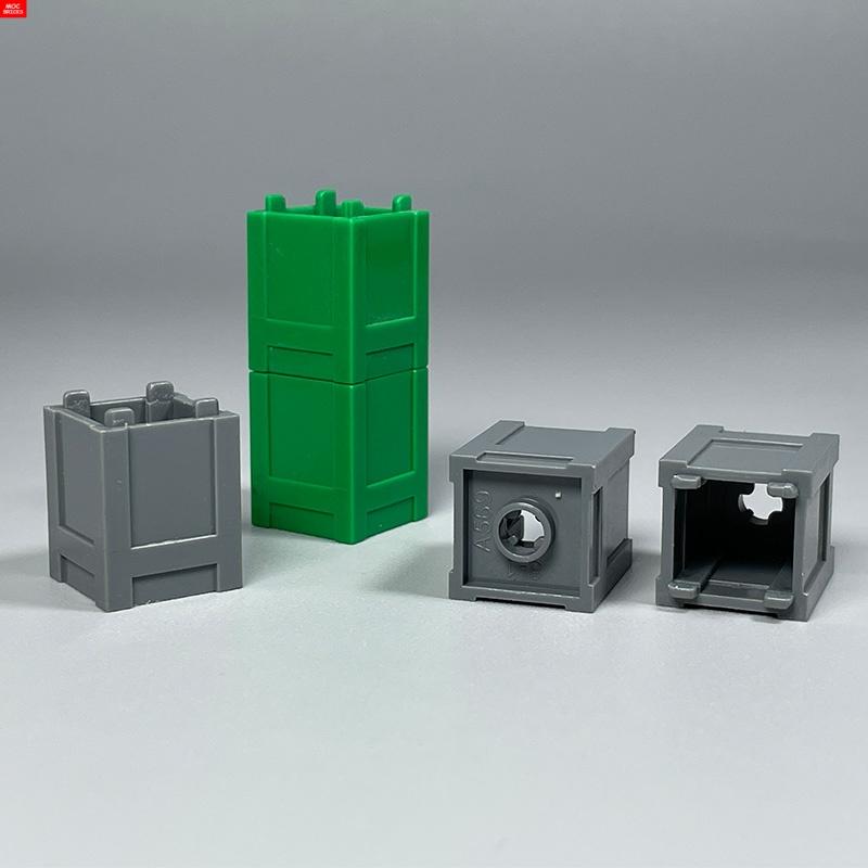 Нетоксичный Контейнер Moc Bricks Квадратный Экологичный Мусорный Ящик Мусорка Офисная Домашняя Сцена Пластиковые Аксессуары Строительные Блоки Детские Игрушки