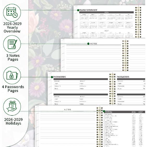 2026-2028 Monthly Planner/Calendar - 3 Year Monthly Planner 2026-2028, January 2026 - December 2028, 9" x 11", 3 Year Calendar 2026-2027-2028 with