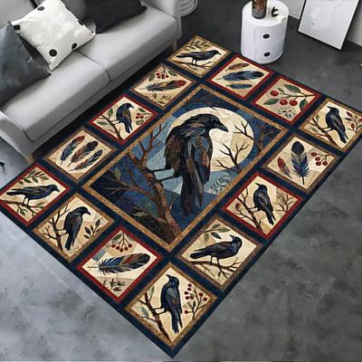 2025 New Crow Carpet Rug for Living Room Bedroom Home Sofa Decoration,Kids Play Non-slip Floor Mat47