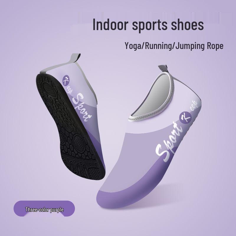 Женские бесшумные нескользящие амортизирующие фитнес-кроссовки – легкие кроссовки с мягкой подошвой для танцев, йоги, скакалки и тренировок