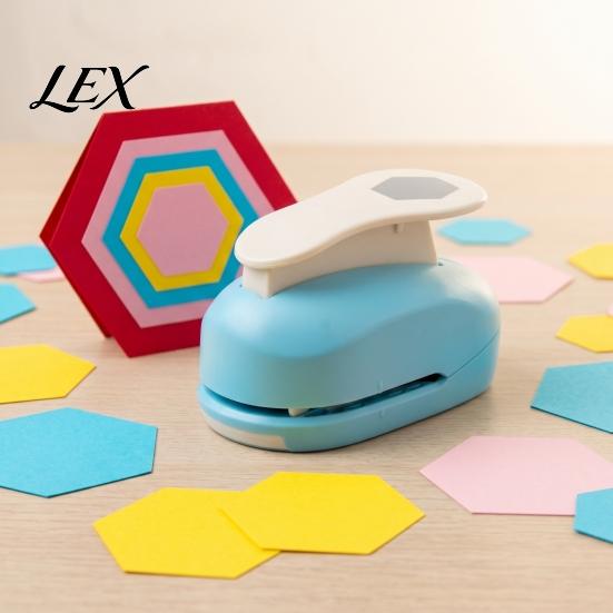 Paper Crafting Supplies Hexagon Punch for Crafts, Professional Hole Puncher, Scrapbook Decorative Shape Puncher DIY Arts Cardboard, Greeting