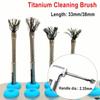 Автоклавируемая щетка для очистки зубов от периимплантита, поверхностных нитей имплантата, высококачественная титановая щетка